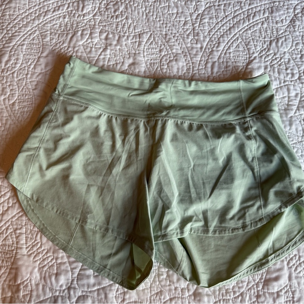 Lululemon Athletica Green Athletic Shorts Lightweight Design